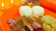 Kassler, Klöße und Sauerkraut