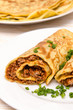 Pfannkuchen im Hochformat