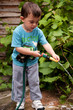 Watering the garden