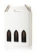 Wine bottle crate isolated, clipping path included