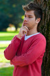 Young Man Thinking