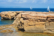 Punta de Sa Pedrera coast in Formentera, Balearic Islands, Spain
