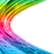 fantastic christmas wave design with glowing stars