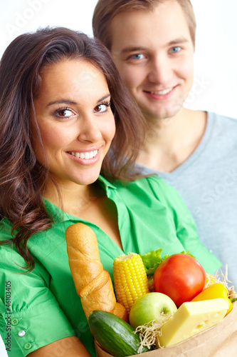 Photo: Woman with food Woman with food