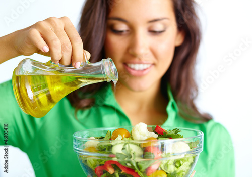 Photo: Making salad Making salad