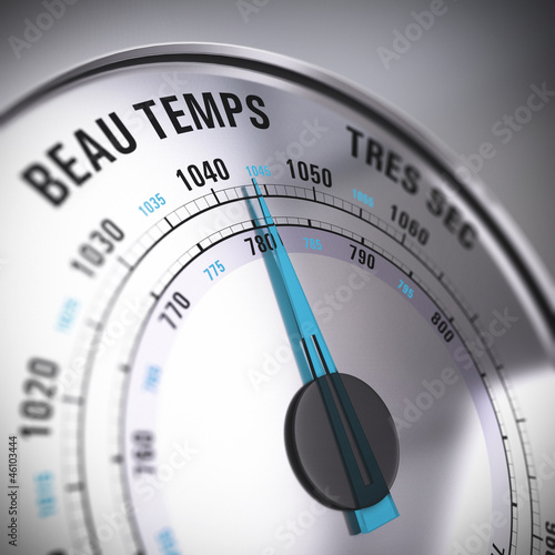 Illustration: baromètre, météo, beau temps, météorologie baromètre, météo, beau temps, météorologie