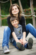 Mither with her son