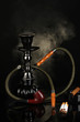 Smoking tools - a hookah, cigar, cigarette and pipe