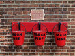 Fire buckets at Sheringham Station