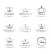 Crown icons set. Vol 2.