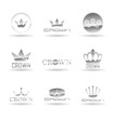 Crown icons set. Vol 3.