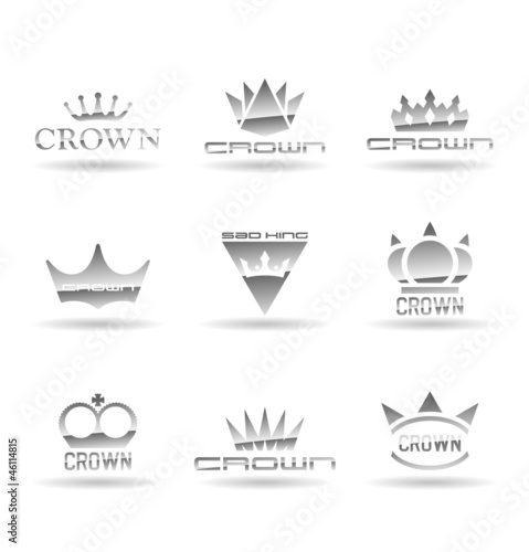 Vector: Crown icons set. Vol 1. Crown icons set. Vol 1.