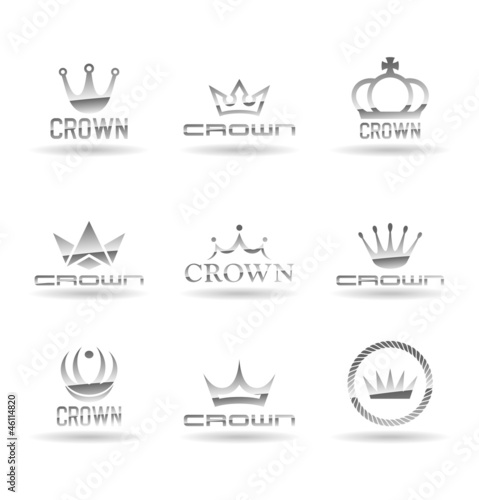 Vector: Crown icons set. Vol 2. Crown icons set. Vol 2.