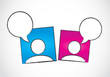 social media conversation concept