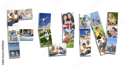Photo: Montage of Active People Having Fun Montage of Active People Having Fun