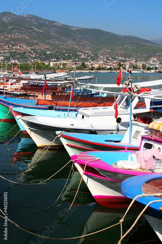 Photo: Colorful Wooden Boats of Alanya Colorful Wooden Boats of Alanya
