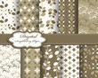 set of flower vector paper for scrapbook