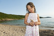 portrait of girl on the beach