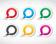 speech bubbles vector