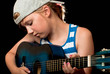 Learning to play the guitar