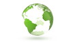 Rotating earth globe with alpha