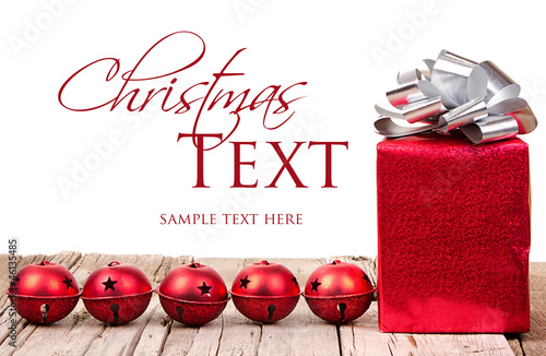 Photo: Christmas ornaments and present Christmas ornaments and present