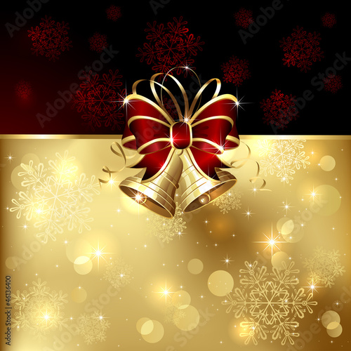 Vector: Two Christmas bells Two Christmas bells
