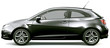 Side view of compact car