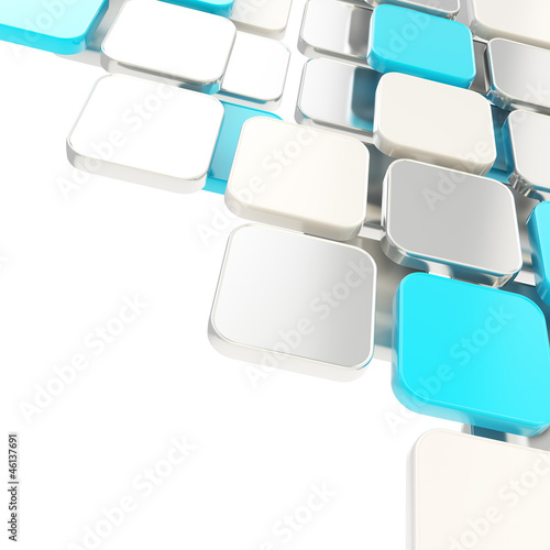 Illustration: Abstract copyspace plate composition background over white Abstract copyspace plate composition background over white