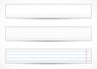 Vector: three white vector banners three white vector banners