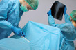Group of surgeons