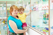woman with child chooses drugs
