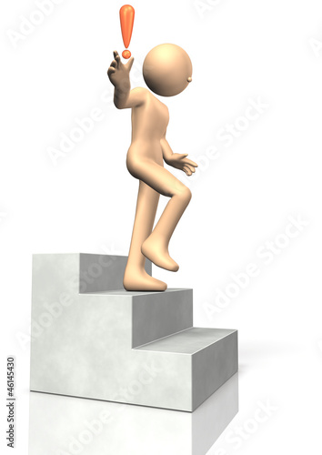 Illustration: The idea came up while down the stairs The idea came up while down the stairs