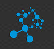 abstract molecule logo