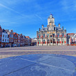 Vintage Building of City Hall, Delt, Holland