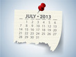 Calendar for 2013 vector