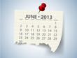 Calendar for 2013 vector