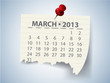 Calendar for 2013 vector