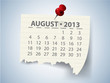 Calendar for 2013 vector
