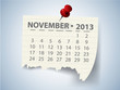Calendar for 2013 vector