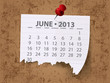 Calendar for 2013 vector