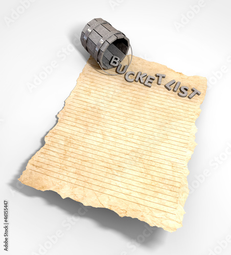Illustration: Bucket List Charm And Paper Bucket List Charm And Paper