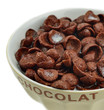Bowl of chocolate cereals