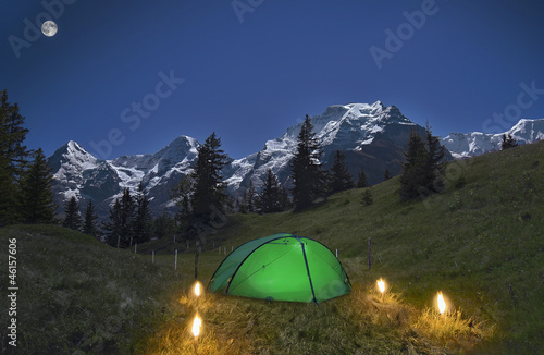 Photo: Full Moon over the Alps Full Moon over the Alps