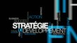 Stratégie de développement nuage de mots animation vidéo