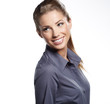Portrait of young smiling businesswoman