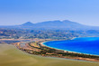 Beautiful lagoon of Voidokilia from a high point of view