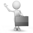 Character with briefcase