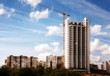 Construction of a skyscraper