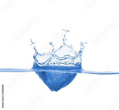 Photo: Blue water splash Blue water splash